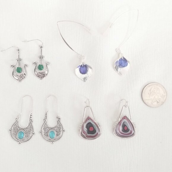 Bundle 4 boho style earrings NEW - Picture 1 of 6